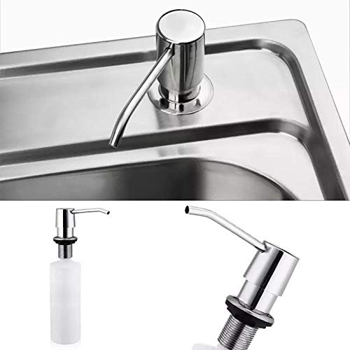 Dispenser Dosador sabão Embutir Pia Detergente Sabonete Liquido escovado cozinha banheiro