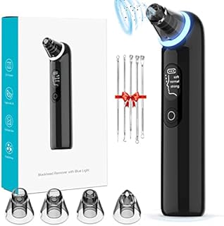 Blackhead Remover Vacuum Pore Vacuum, Electric Blackhead Remover for Face Acne Whitehead with 3 Suction Power, 4 Probes and LED Display, Deep Cleansing Unclogging Pores Blackhead Remover Tool