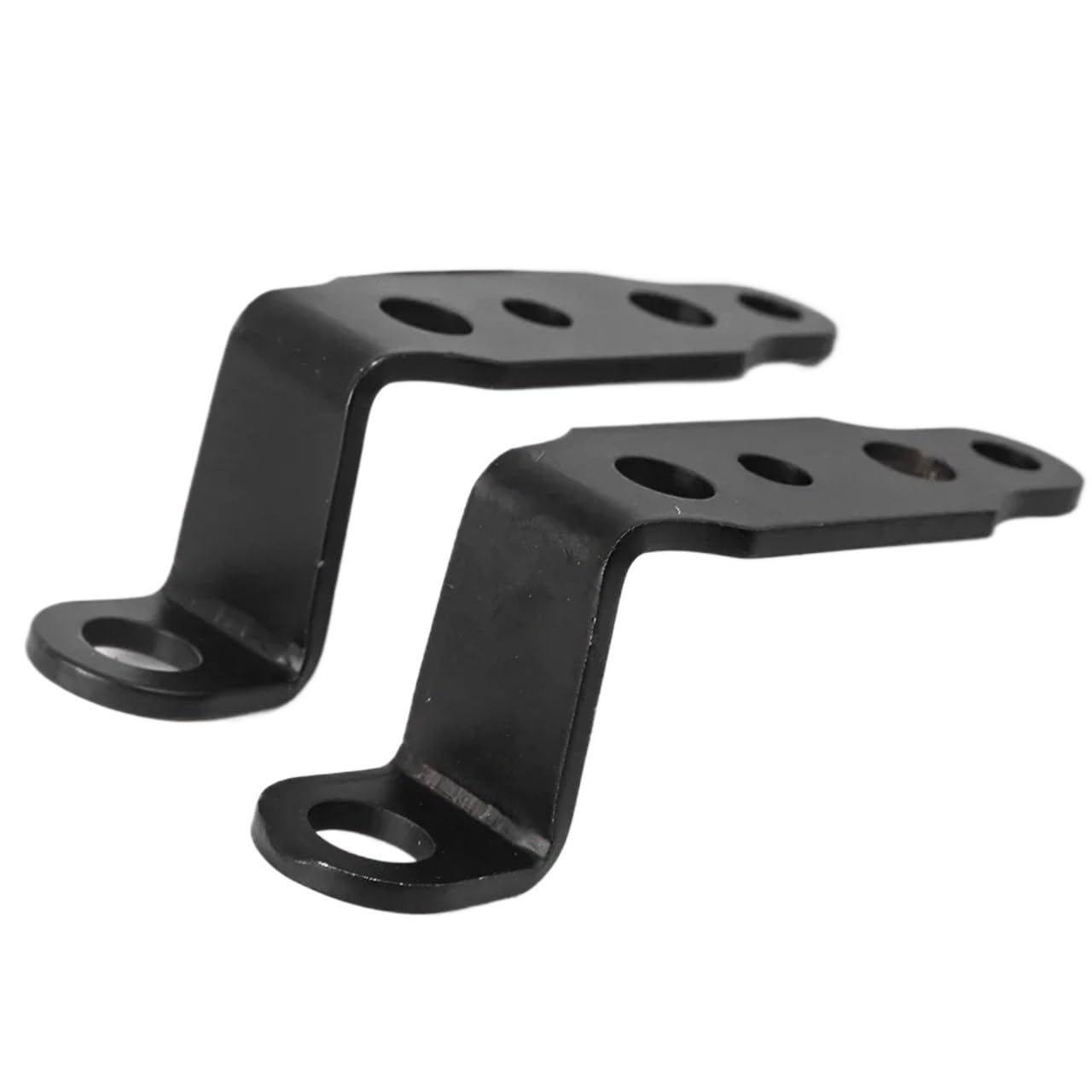 Headlight Bracket Motorcycle Headlight Bracket Rearview Mirror Lamp Spotlight Extension Holder Clamp Motorbike Scooter Accessories(Black-2pcs)