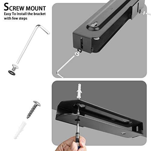 Soporte metálico universal para portátiles con montaje en pared o bajo escritorio miniatura 7