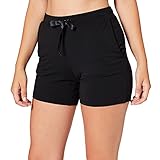 Schiesser Damen Schlafhose kurz Modal-Mix + Relax Pyjamaunterteil, schwarz_176418, 44