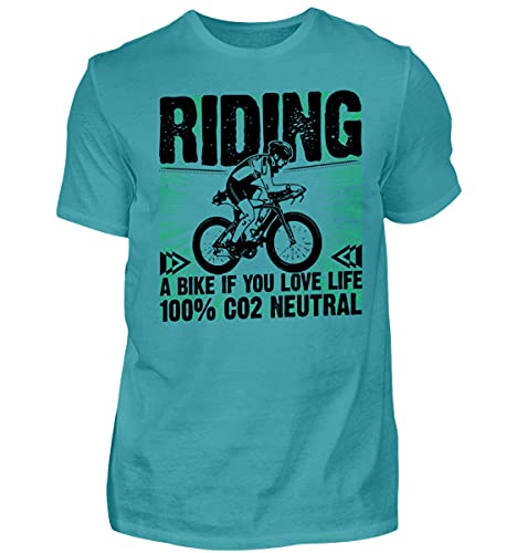 T-shirt homme Riding a Bike célébrant la vie et le cyclisme durable
