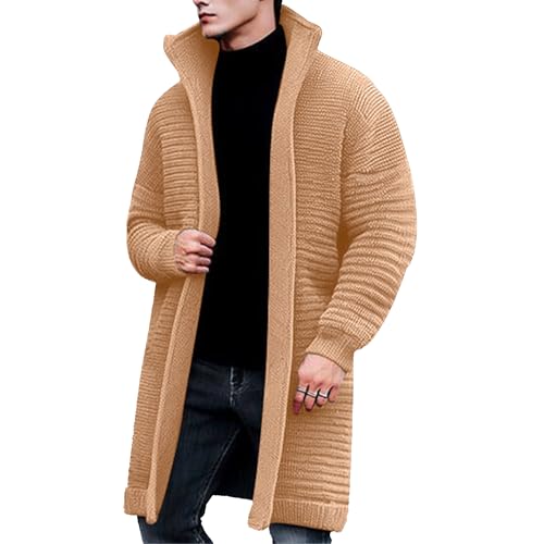 Cardigan long d'hiver homme idéal pour les journées fraîches au bureau