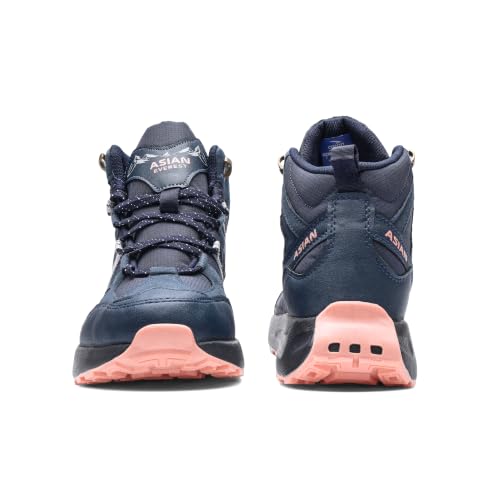 Image of ASIAN Everest W-21 Women's Trekking & Hiking Shoes | Durable Outdoor Footwear with Anti-Slip Outsole, Soft Cushion Comfort & Water-Resistant Upper | Ideal for Travel, Biking & Trails
