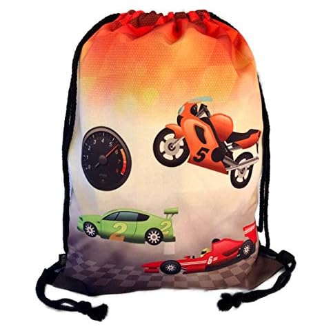 HECKBO Kids Racing Cars Drawstring Bag Cover