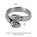 HZMAN Snake Ring Men Women Gothic Jewelry Retro Animal Fashion Personality Stainless Steel Ring