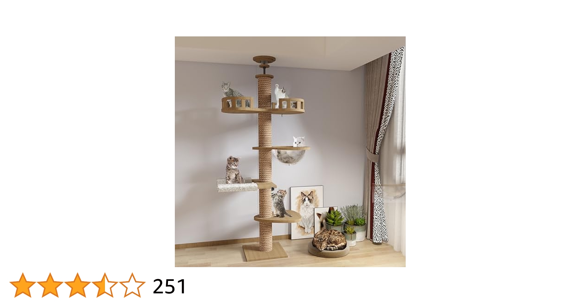 「2024年の新スタイル」Yinanroa キャットタワー,キャットタワー 突っ Amazon | 「2024年の新スタイル」Yinanroa タワーキャット,木