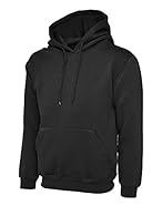 Classic Hooded Sweatshirt Reactive Dyed. Lycra Ribbed Cuffs & Welt. Twin Needle Stitching. Taped Neck. Front Pouch Pocket. Double Fabric Hood. Self Coloured Lace Cord. Brushed Effect for Superior Comfort & Look Polycotton Chest To Fit (Inch) XS-(36-3...