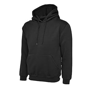 Mad Ink Mens Classic Plain Pullover Hooded Sweatshirt Hoodie Sweater (22 Colours)