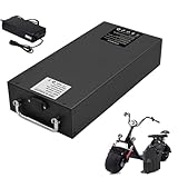 HJGHY 60V 12Ah 15Ah 20Ah 25Ah Electric Motorcycle Lithium-ion Battery 60 Volt Lithium Battery Pack with Charger for 700W 900W 1200W 1500W Moped Motor Kit,60v,25Ah