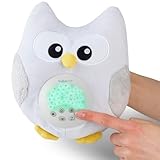 Bubzi Co Spieluhr Baby Schrei-aktivierter Sensor Weisses Rauschen Spielzeug Einschlafhilfe Babys Eule Sound Machine Kleinkind Schlafhilfe Nachtlicht Geschenk Kinderwagen