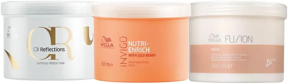 Kit Wella Fios Perfeitos Cronograma Capilar 03 Mascaras 500g