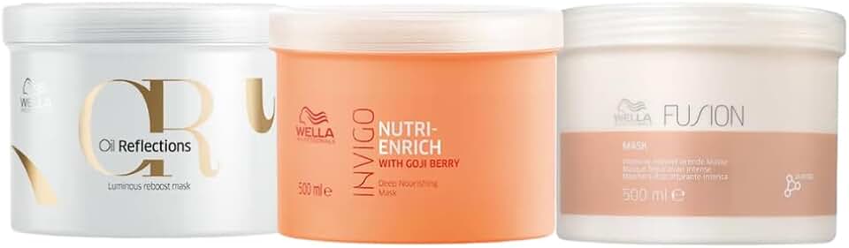 Kit Wella Fios Perfeitos Cronograma Capilar 03 Mascaras 500g