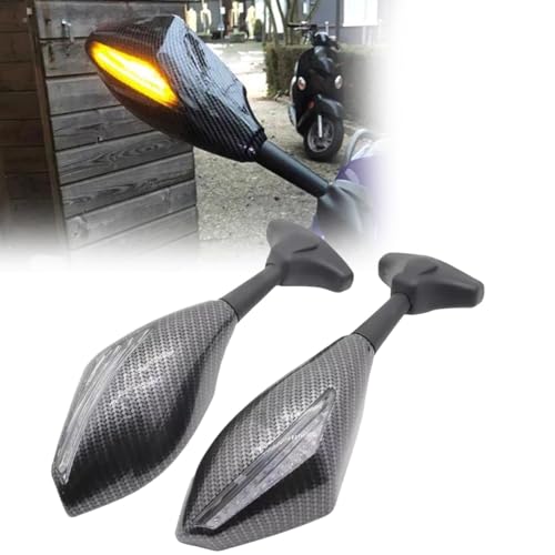 Espejos retrovisores de moto con intermitentes para Yamaha FZR600 y YZF600