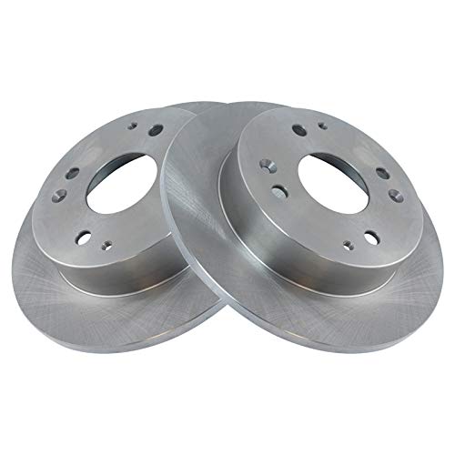Image of TRQ Rear Brake Pad and Rotor Set Semi Metallic