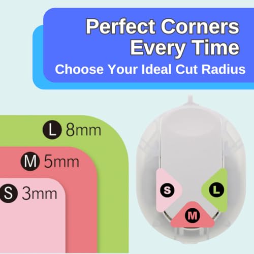 Image of Sunstar Stationery Kadomaru Pro NEO White Corner Cutter Authentic Hologram