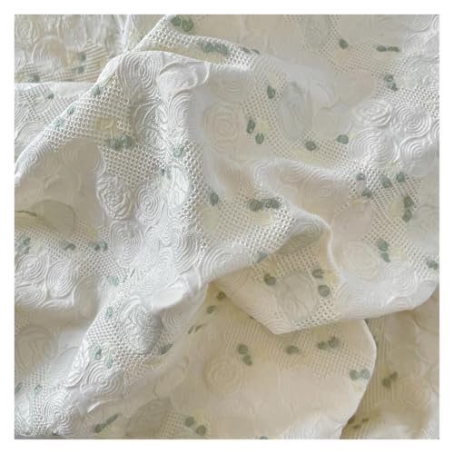 Pantalon en tissu jacquard blanc confortable pour création de mode DIY