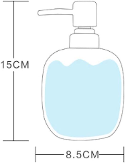 Ceramic Lotion Soap Dispenser Bottle Liquid with Pump Container for Bathroom Kitchen Accessories