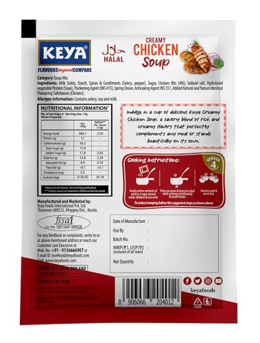 Image of Keya Creamy Chicken Four Serve Soup 48g