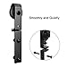 CCJH 6.6FT/80'' Bi-Folding Barn Door Hardware Sliding Track kit Heavy Duty for 4 Doors No Wood Door Hardwware Only