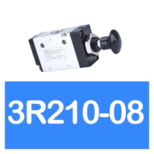 Vanne pneumatique 3R210-08 robuste avec levier de commande manuelle 1/4 - 3