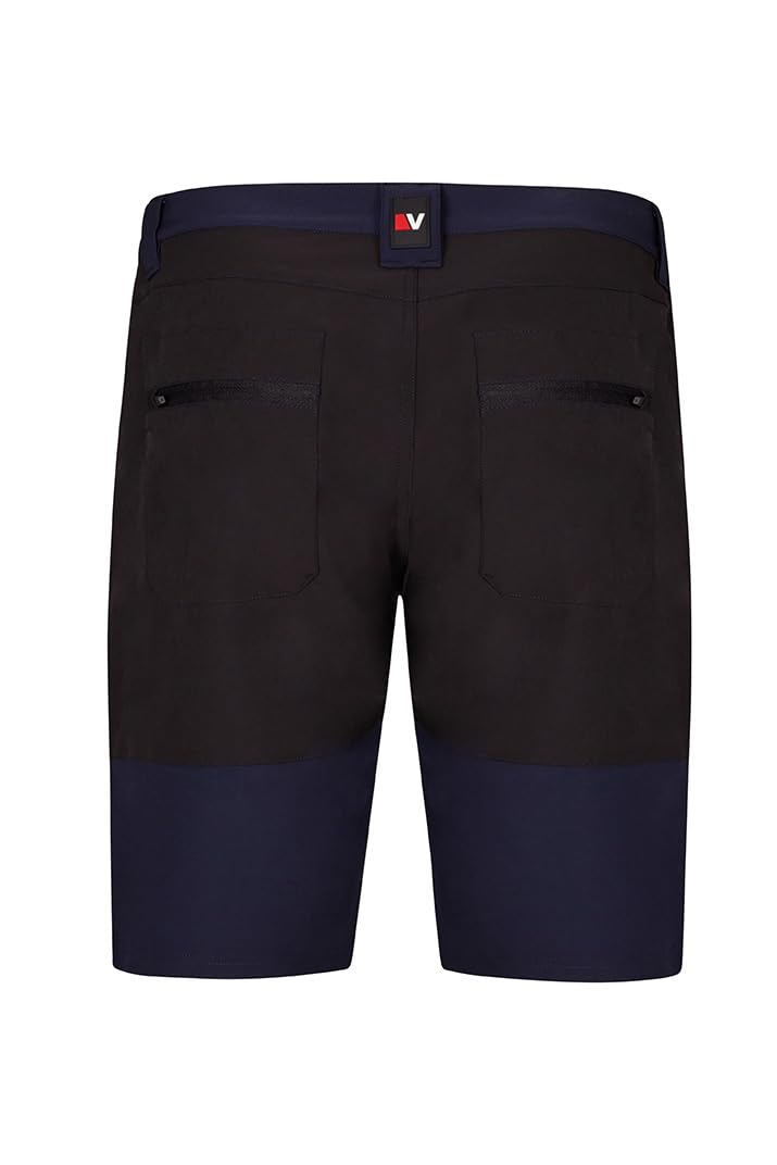 Velilla 103032S; Bermudas Trekking Stretch Bicolor; Color Azul Navy y Negro; Talla M