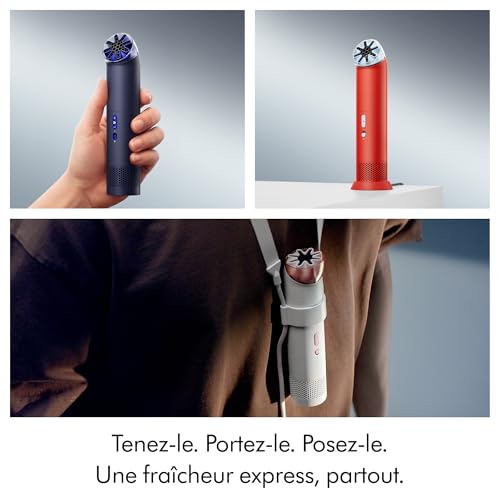 Dyson HushJet™ Mini - Ventilateur portable 3‑en‑1, puissant et silencieux, idéal pour les voyages et les déplacements. Fraîcheur express avec flux d'air turbo jusqu'à 25 m/s et jusqu’à – vue 5