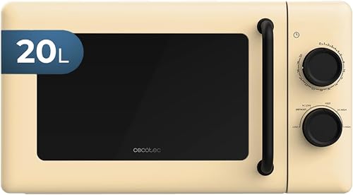 Micro-ondes Rétro 20L Proclean 3010 Yellow 700W Cecotec