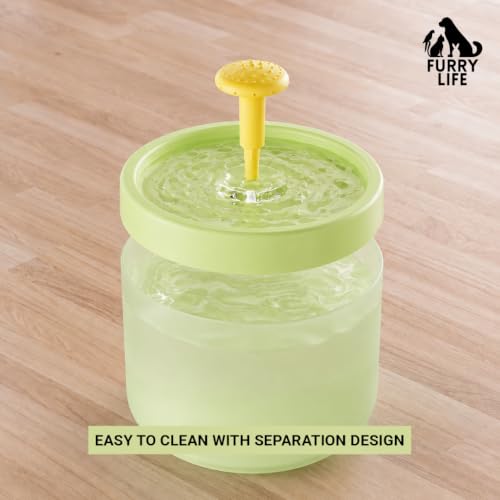 Image of Pet Water Fountain Super Silent - Water Fountains for All Pets Indoor - Suitable for Cats, Birds, Rabits and Dogs (WAssabi Mist 01, 1.8L)