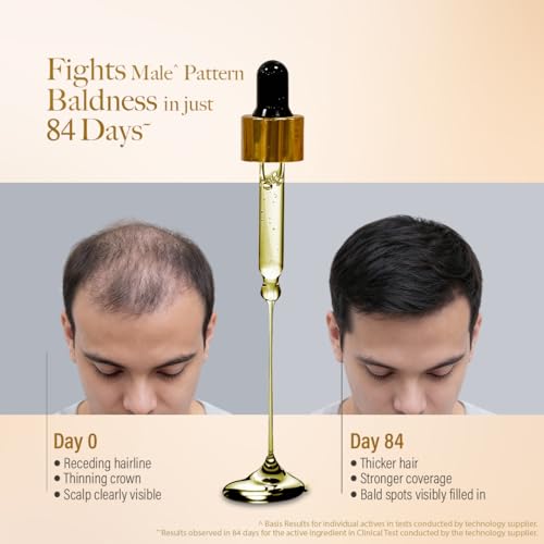 Image of Kesh King Gold Advanced Hair Growth Serum - 21% Growth Actives with 3% Redensyl, 3% Anagain, Procapil, Kopexil Aqua & Ayurvedic Herbs | Visible Regrowth & Hair Fall Control | Women & Men | 30ml