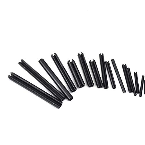 BIGP 450 Stück Hohl Federstifte Sicherungsring Hohlsplinte Sortimentskasten, Spannstift Sortiment, Geschlitzte Federstifte, Federstifte aus Edelstahl, Spannstifte, Hohlsplinte Größen ø 2.0-10 mm