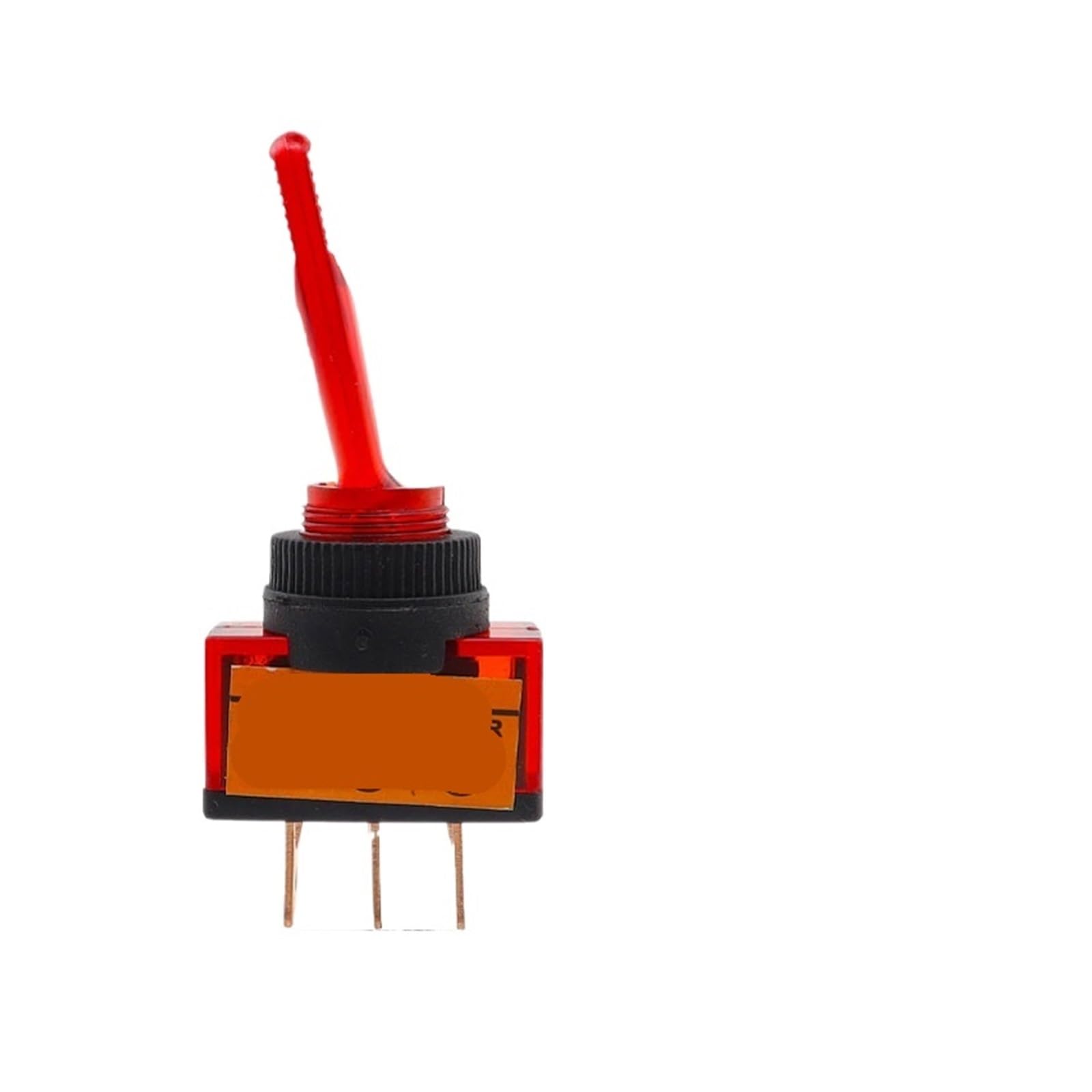 Interrupteur à bascule ASW-13D 12V 20A avec levier rouge haute finition