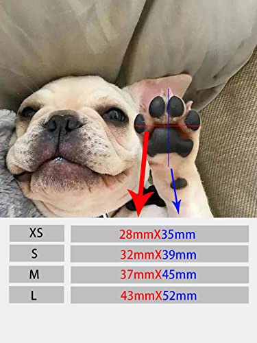 Qwinee 4Pcs Dog Shoes Socks Dog Cat Anti-Slip Waterproof Shoes Color Block Striped Paw Protector Rain Snow Dog Boots With Adjustable Straps Black Xs #TOP6