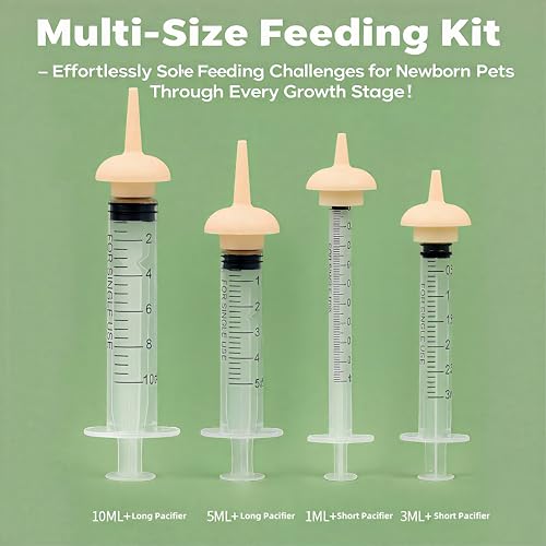 image for OCTKITE Pet Nursing Kit, Kitten Bottle Feeding Set with Nursing Nipple