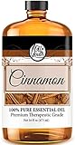 Oil of Youth - Cinnamon Essential Oil (16oz Bulk) Pure Therapeutic Grade Essential Oil for Aromatherapy, Diffuser, Muscle Relief, Skin Therapy