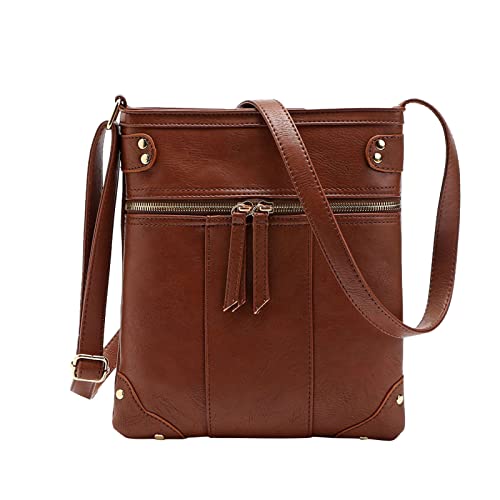 Pochette en cuir grand volume fini le désordre grâce au double zip sécurisé