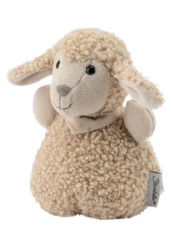 Sterntaler Knuddelsäckchen Schaf Flocke - Schaf Kuscheltier für Baby und Kinder aus weichem Stoff - Spielzeug mit Rassel zum Entdecken, Kuscheln & Spielen, Sandfarben, Sand