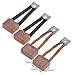 HALLMERS 4pcs 9mm x 14mm x 19mm Carbon Motor Brush - For Car Starter - With Copper Wire Electrical Conductive Spare Part Accessories Elecric Brushes Set Replacement Compatible Electronic Power DC Tool