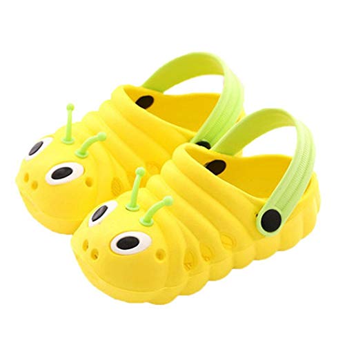 GUIGSI - Sandalias Deportivas de poliéster para niña, Color Amarillo, Talla 26 EU