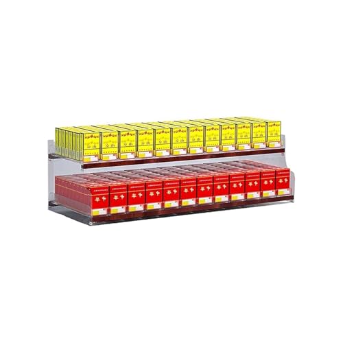 Présentoir à cigarettes de supermarché avec poussoir automatique à 3 couches et 11 colonnes