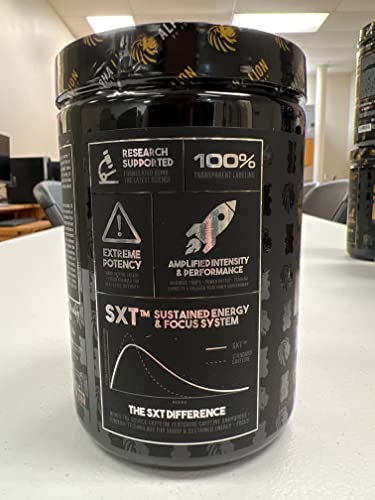 Alpha Lion Superhuman Extreme Pre Workout Powder, Beta Alanine, L-Taurine & Tri-Source Caffeine For Sustained Energy, Nitric Oxide & Citrulline For Pump (21 Servings, Sour Gummy Bear Flavor) #TOP5