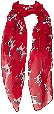 New ladies Puppy Dog Print Scarf Springer Spaniel Dog Scarf Lovely Soft Print Fashion Scarf Wrap Shawl Maxi Sarong
