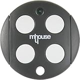 Télécommande MHOUSE NICE GTX4 pour Portail – Émetteur 433,92 MHz 4 Canaux Rolling Code pour Portail et Garage – Compatible MHOUSE NICE MOOVO – Pile et Notice Incluses