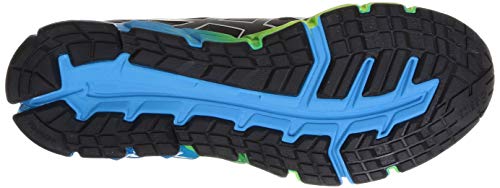 TÊNIS ASICS GEL-QUANTUM 180-MASCULINO-BLACK/AIZURI BLUE Cor:Preto;Tamanho:41;Gênero:Masculino