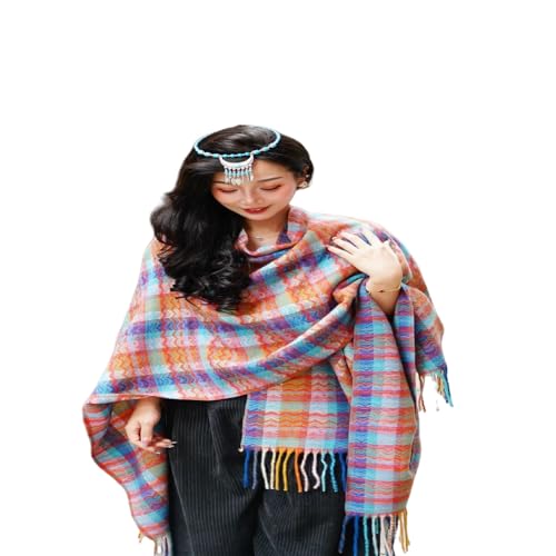 Poncho chal de primavera y otoño elegante para evitar el frío en viajes modelo A J