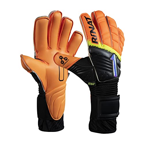 Rinat Kancerbero Invictus Pro Guante De Portero, Unisex Adulto, Naranja/Amarillo/Negro, 7