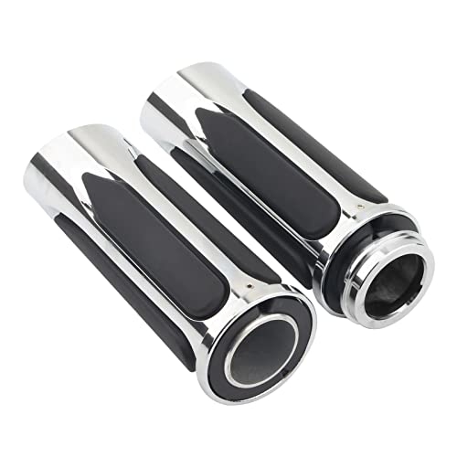 Motorcycle Grips 1" 25Mm Handlebar Hand Grips For Harley Touring Electra Glide Street Glide Road King Road Glide Softail Fat Boy Dyna Fxdls Trike (Electronic Throttle) #TOP6