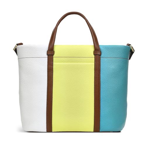 Image of RADLEY London Rivington Colourblock Women's Leather Ziptop Satchel Bag
