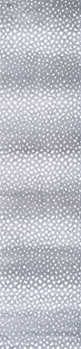 Tapete corredor Eyely patrón de antílope 2x10 gris/crema miniatura 2