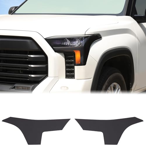 Aunginsy Front Headlight Tint Film Trim Compatible with Toyota Tundra 2022-2025 2026 Accessories, Car Front Head Lamp Panel Precut TPU Decals Decorative Sticker Wrap Overlay Protector Exterior Parts